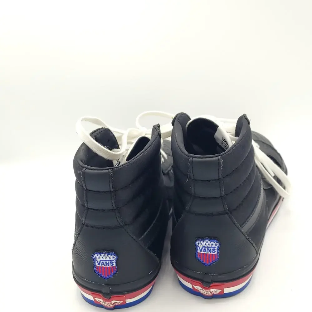 Vans Sk8 Hi Reissue Tko black red blue men's size 8.5